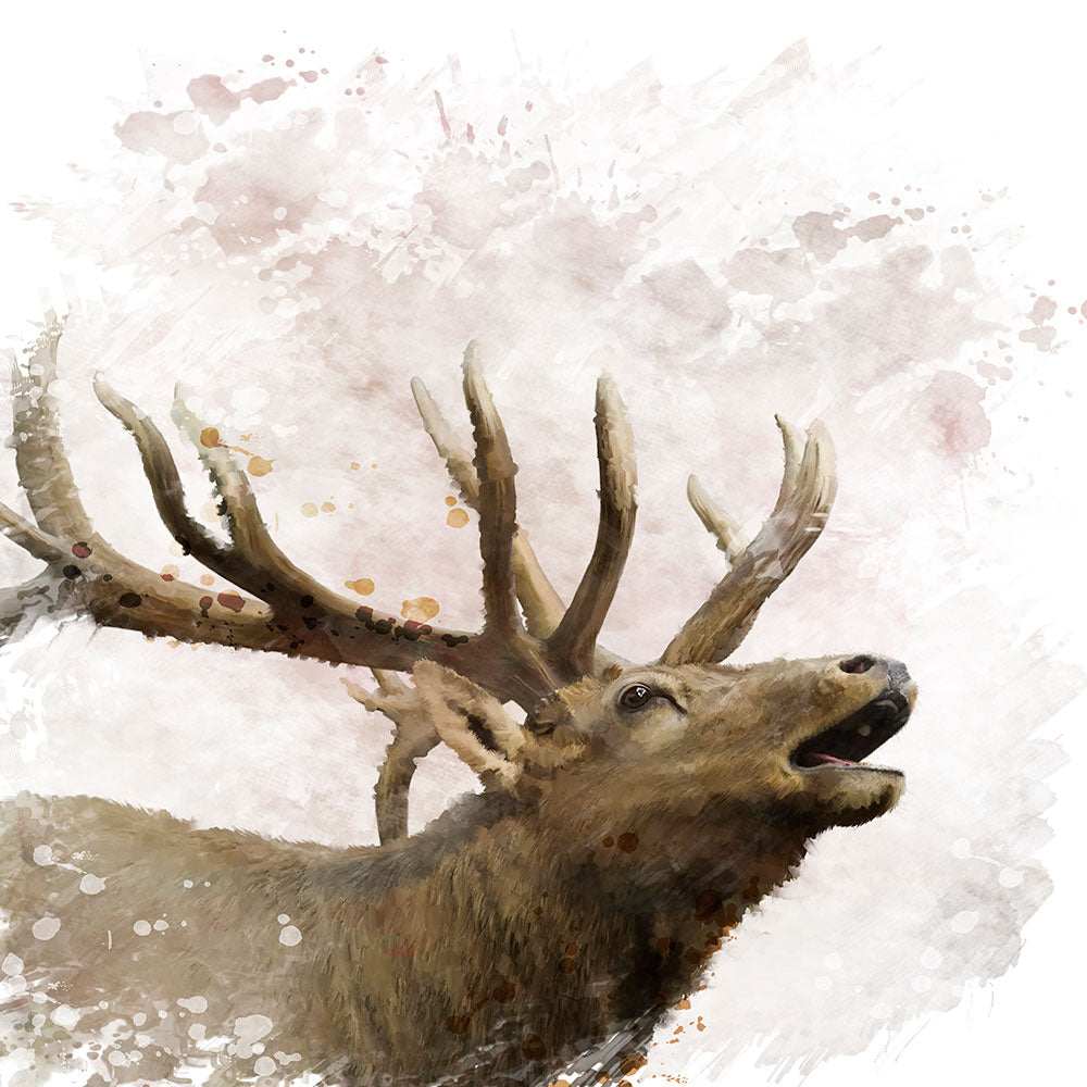 Photo Wallpaper Elk Painting