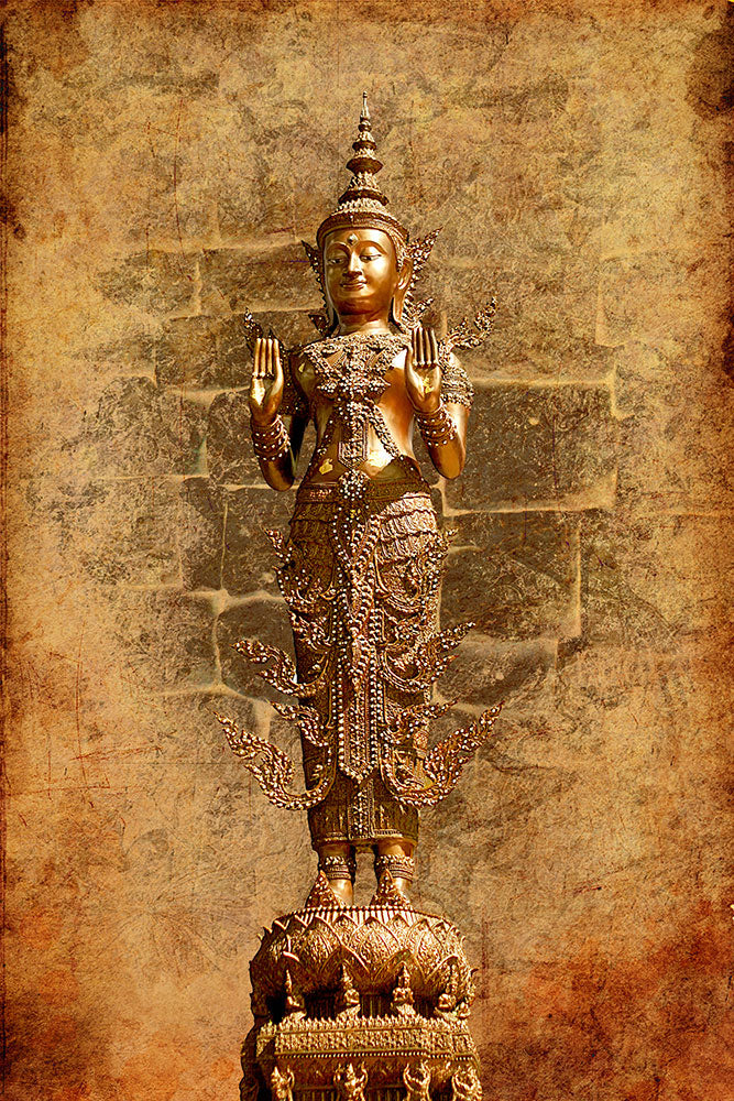 Photo Wallpaper Golden Buddha Statue