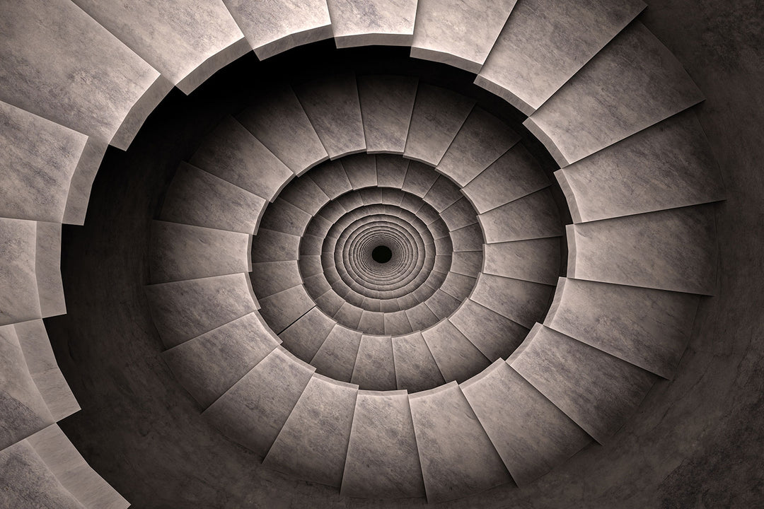 Photo Wallpaper Stone Spiral Staircase