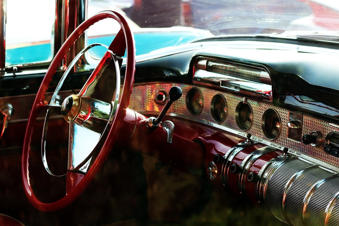 Photo Wallpaper Interior of a vintage car